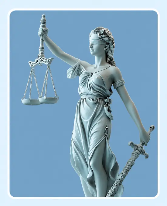 Estatua de la dama de la justicia